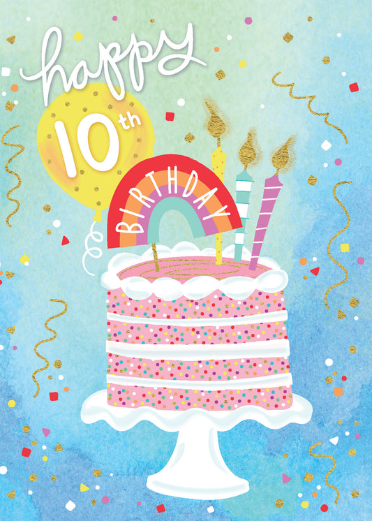 363-MLST0010C | ABD10/Happy 10th Cake