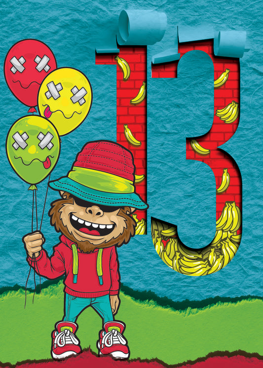 363-MLST0013A | ABD13/13 Monkey Balloons