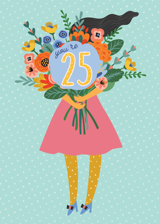 363-MLST0025D | ABD25/Girl With Flowers 25th