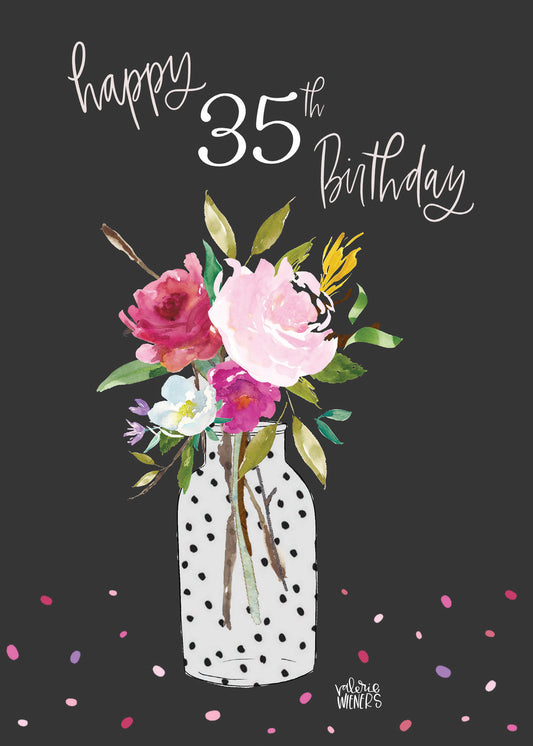 363-MLST0035C | ABD35/Polka Dot Vase 35th