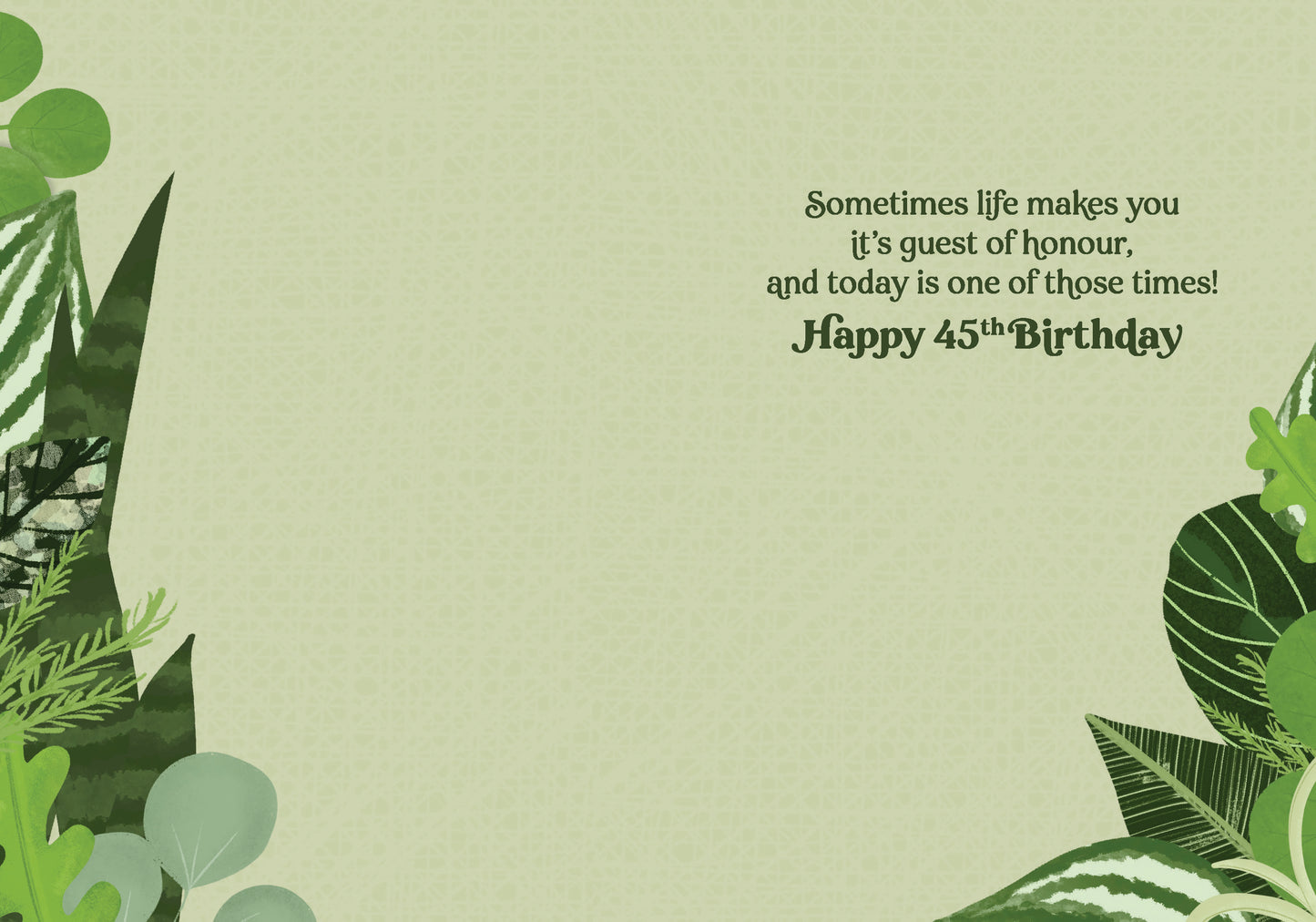 363-MLST0045D | ABD45/Leafy 45th Birthday