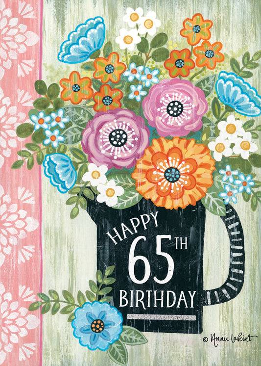 363-MLST0065A | ABD65/65th Bday Flowers