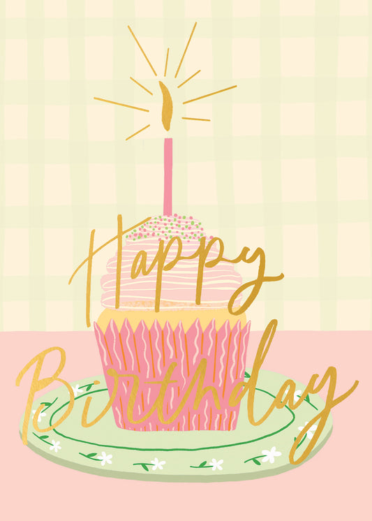 564-FOIOPE1340M | BD/Pastel Bday Cupcake