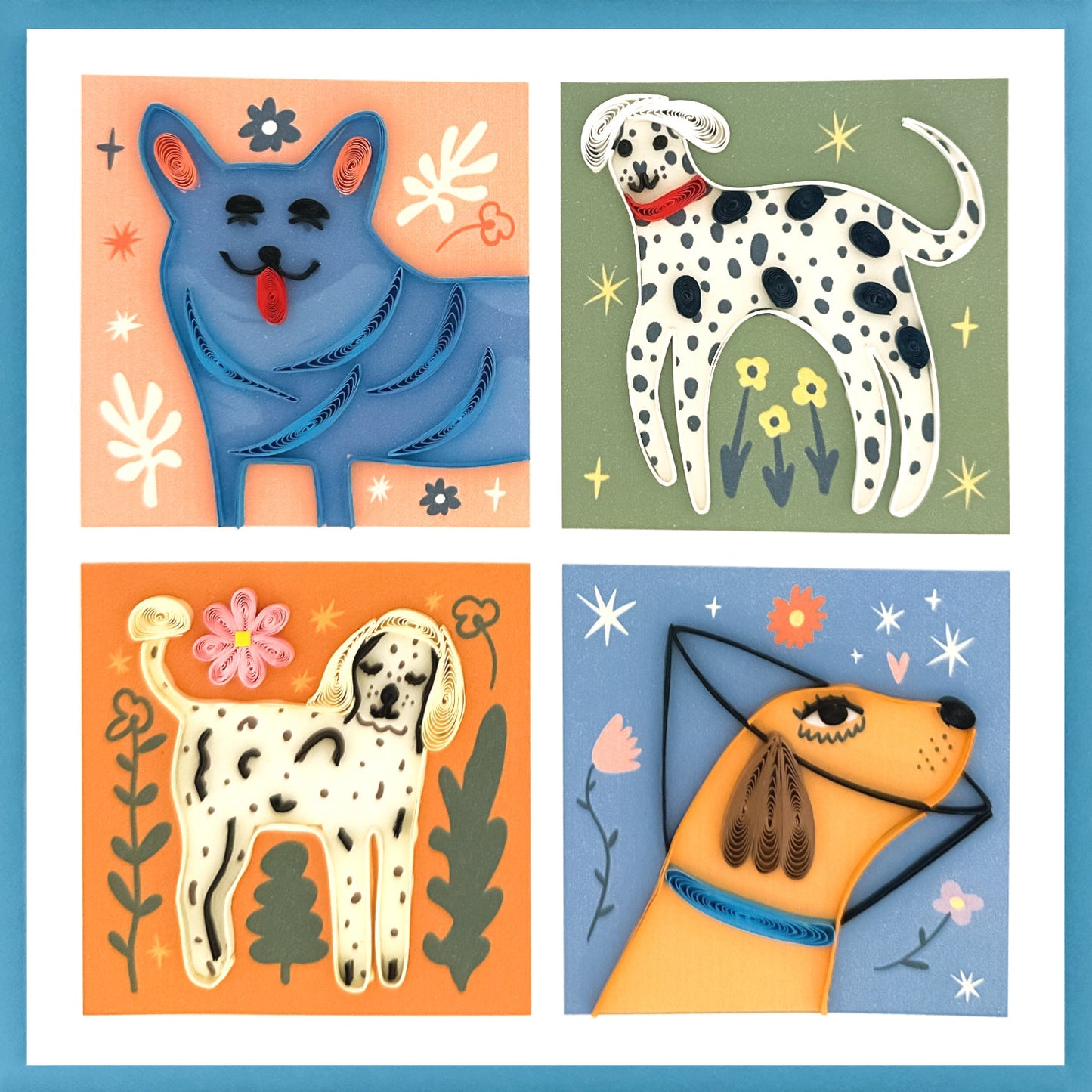 644-QUILL0141 | BL/Modern Dogs