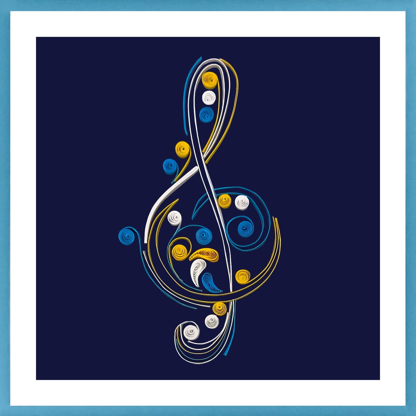 644-QUILL0172 | BL/Midnight Treble Clef
