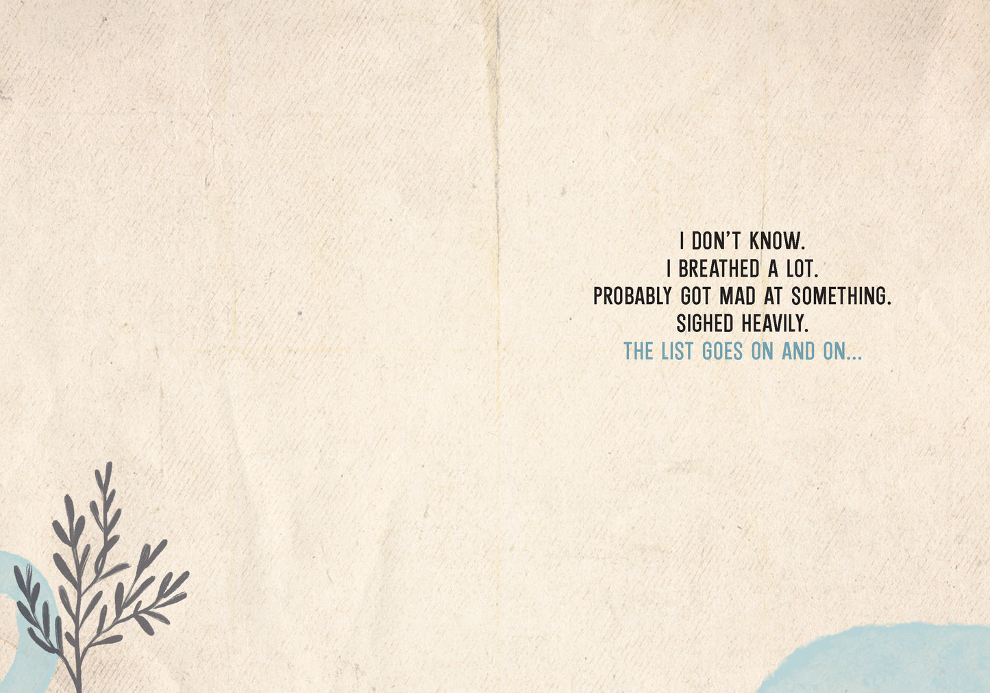 7865-TROU0037 | ED/What Did I Do Yesterday