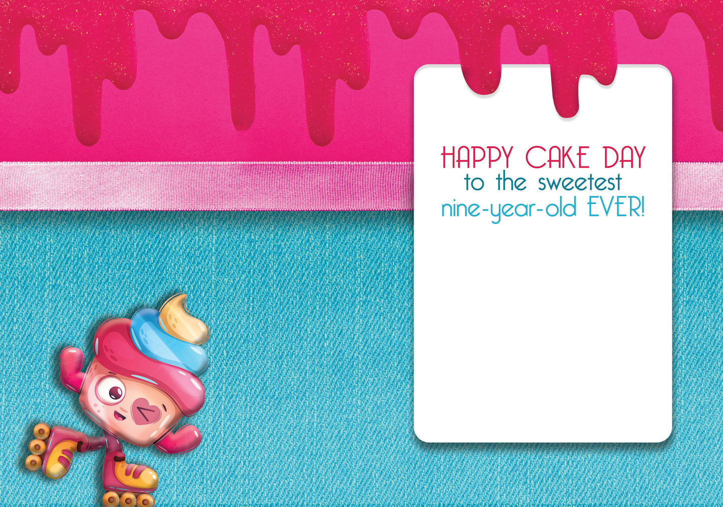 363-MLST0009C | ABD9/Pink Cupcake With 9