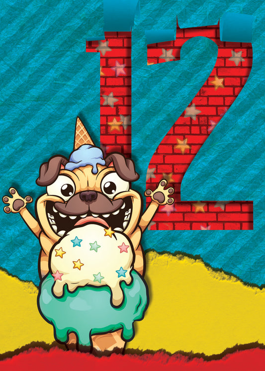 363-MLST0012A | ABD12/Twelve Ice Cream Dog