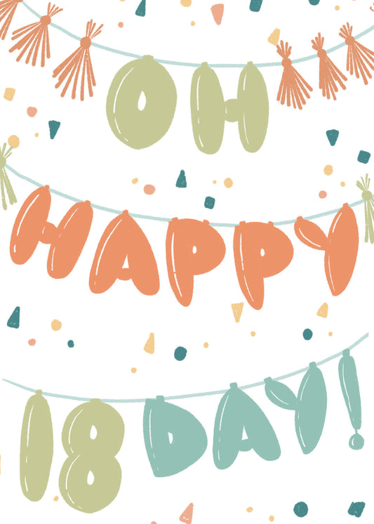 363-MLST0018C | ABD18/Oh Happy 18th Day