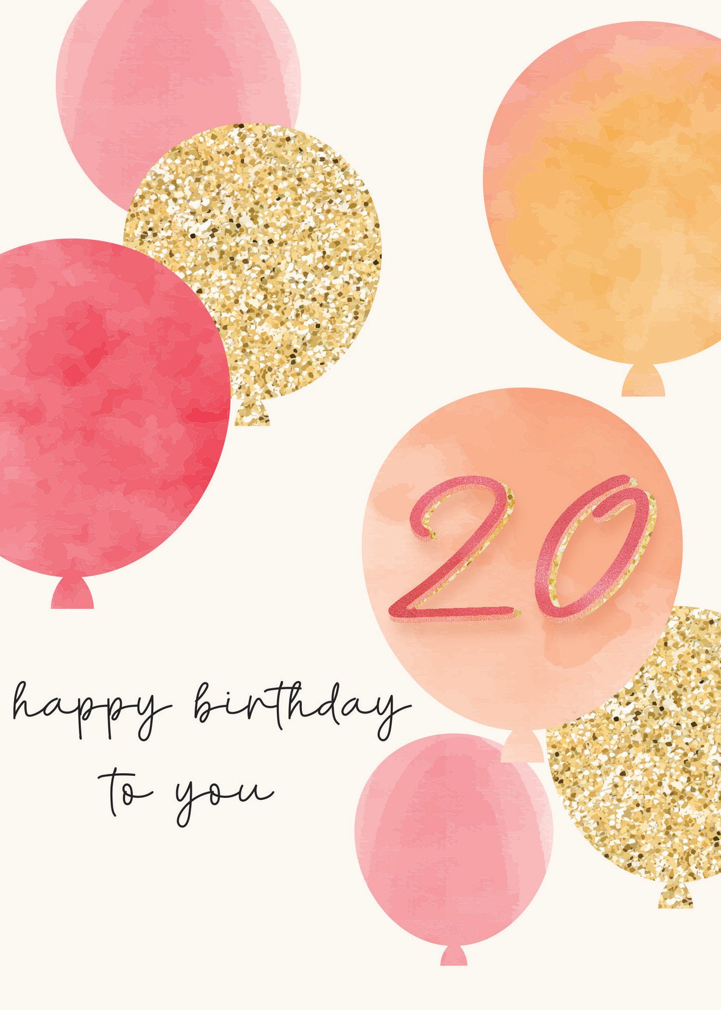 363-MLST0020D | ABD20/Pink Balloons With 20