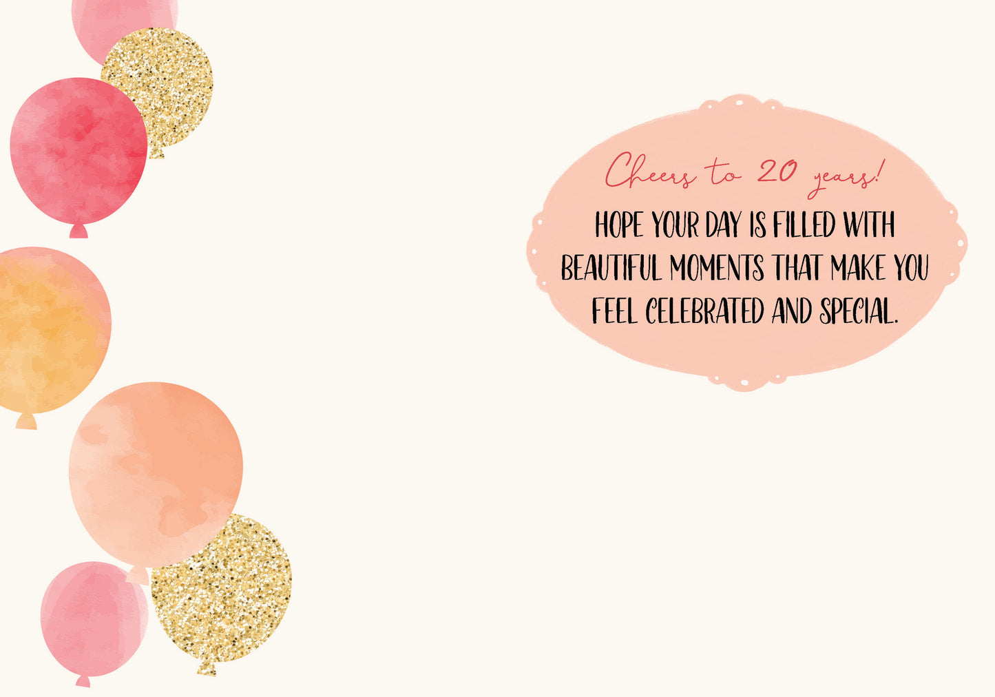 363-MLST0020D | ABD20/Pink Balloons With 20