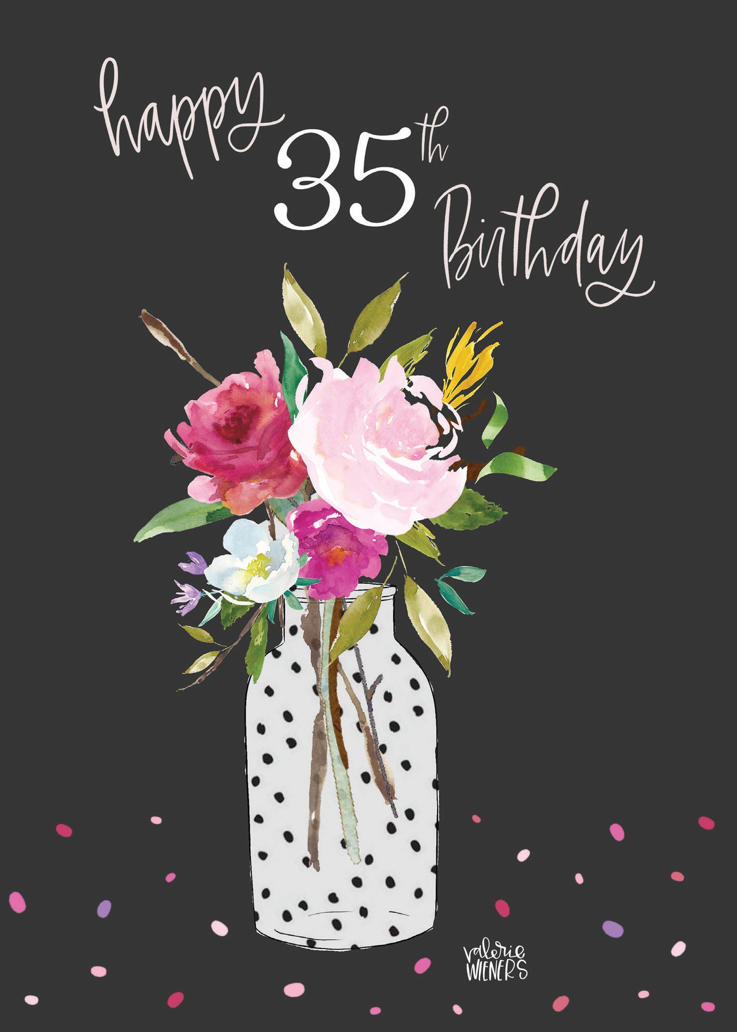 363-MLST0035C | ABD35/Polka Dot Vase 35th