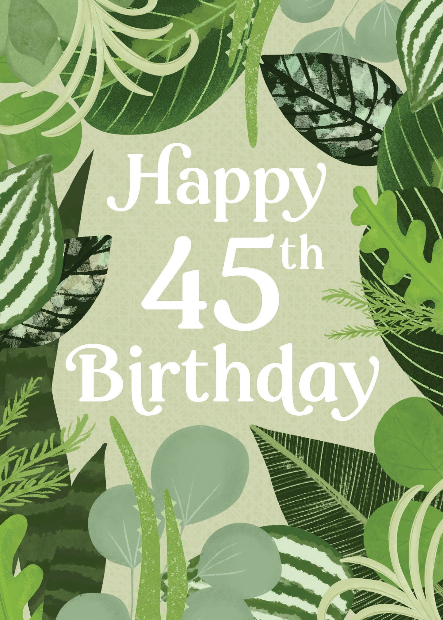 363-MLST0045D | ABD45/Leafy 45th Birthday