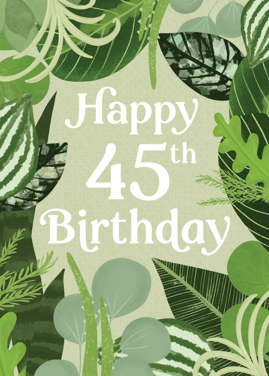 363-MLST0045D | ABD45/Leafy 45th Birthday