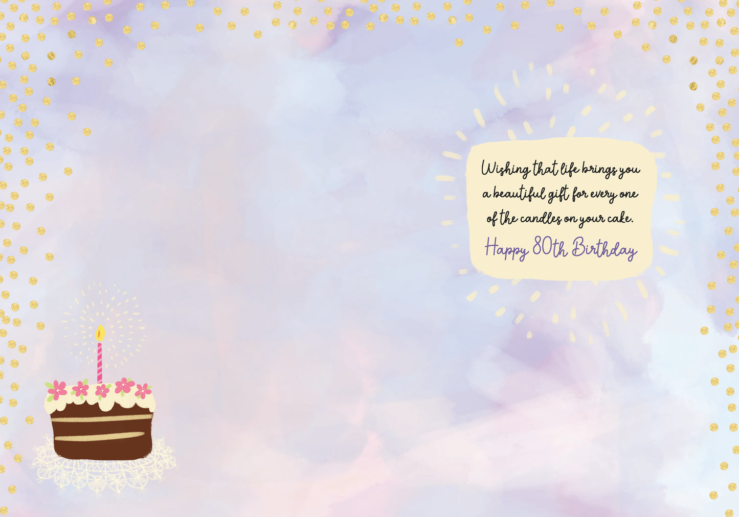 363-MLST0080D | ABD80/Chocolate 80th Cake