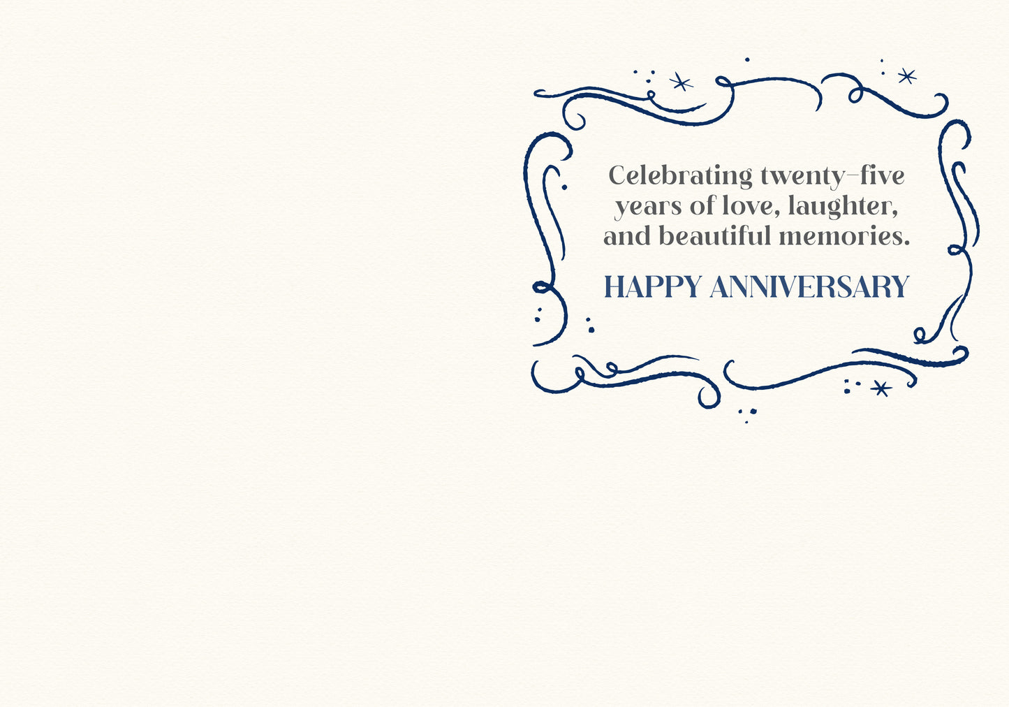 363-MLST0125D | AN/25 Years Silver Floral