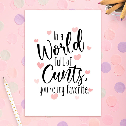 3492-BD042 | BD/In A World Full Of Cunts