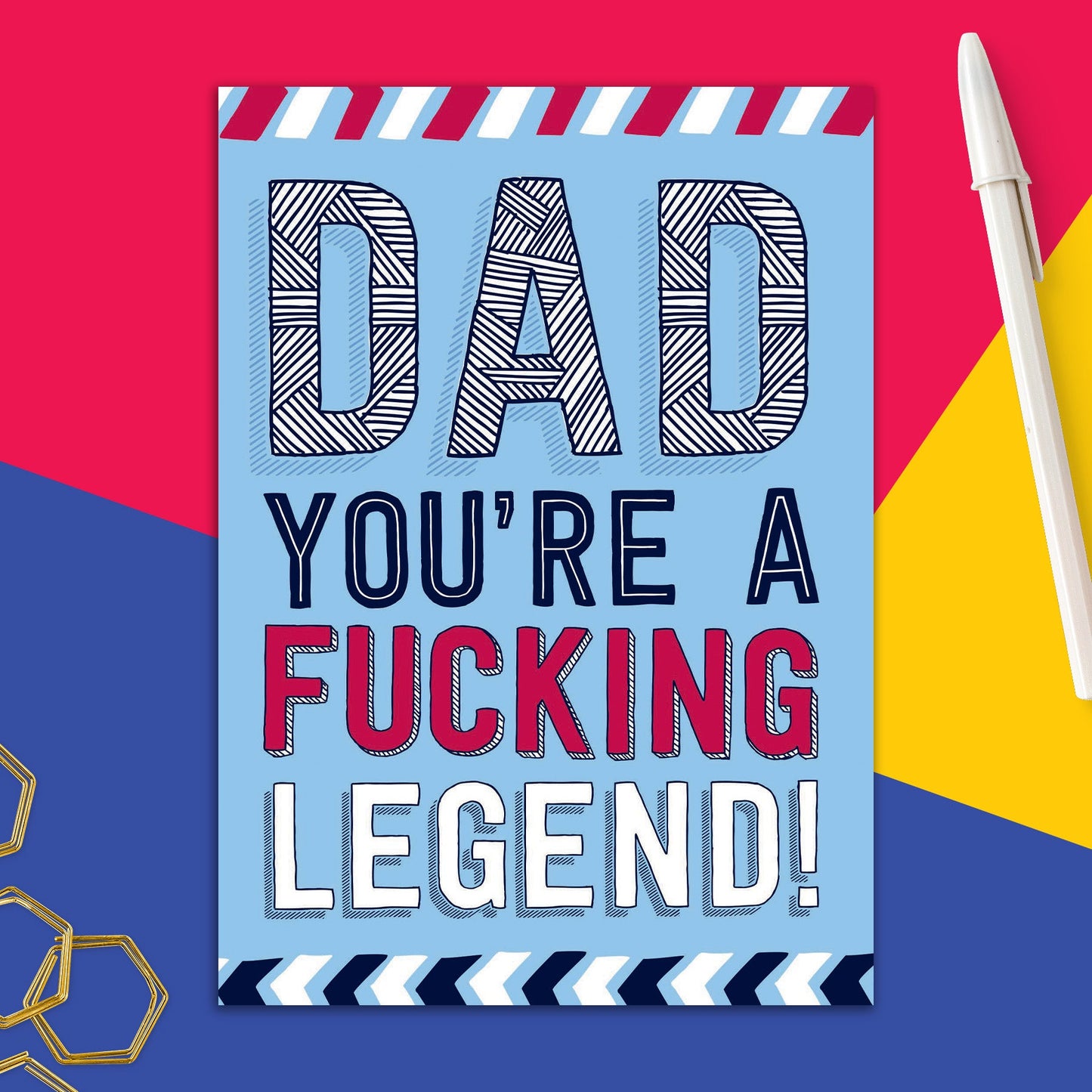 6723-DAD 12 | RED/You're A F@#king Legend