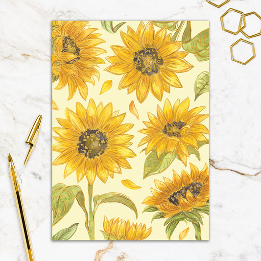 564-FOIOPE1353M | BL/Sketch Sunflowers
