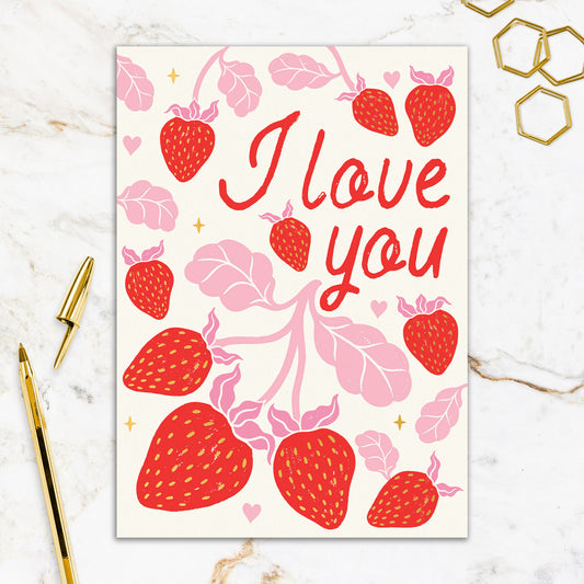 564-FOIOPE1385M | RO/Love You Strawberries