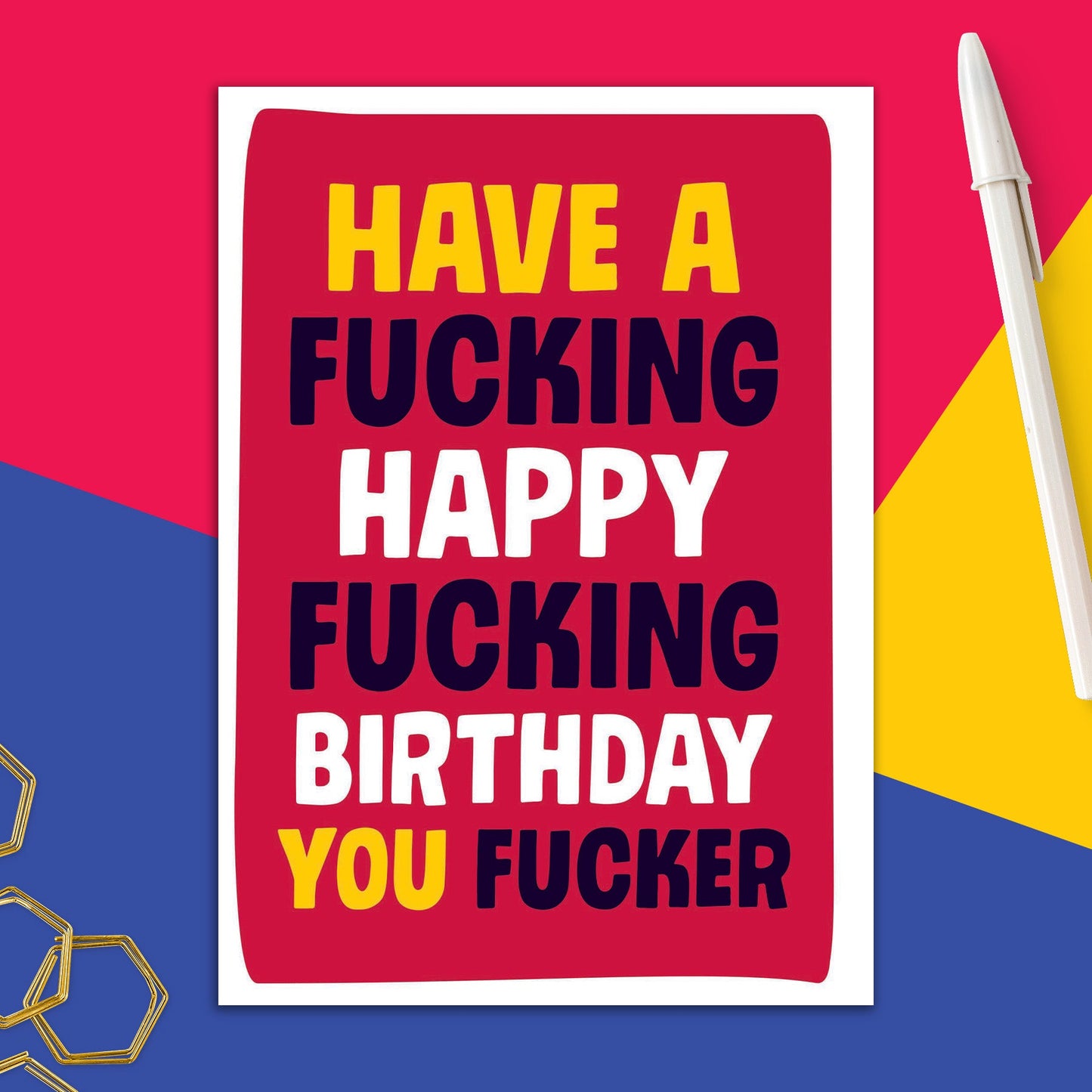 6723-GUM 09 | BD/Happy F@#king Birthday