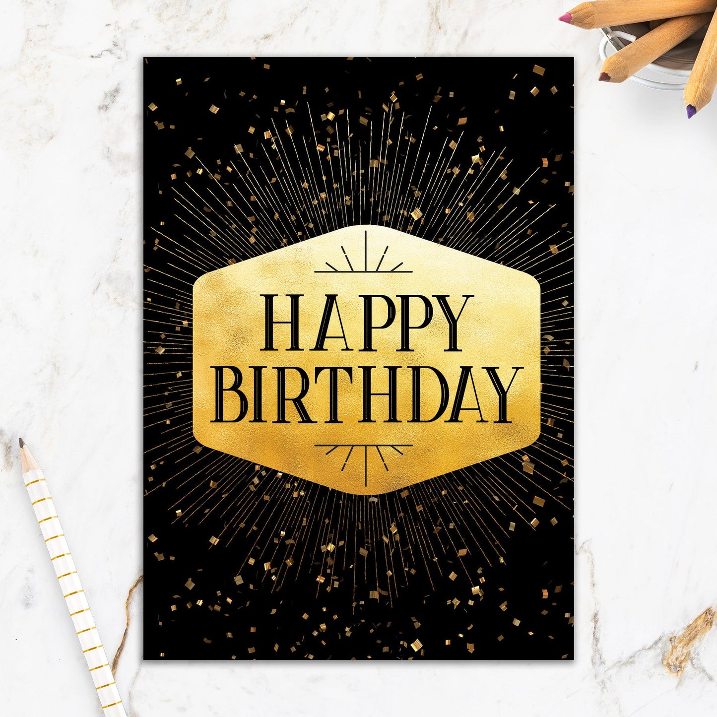 564-IOPE0015C | BD/Gold Birthday