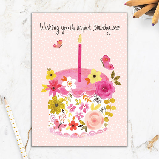 564-IOPE0031S | BD/Floral Cake