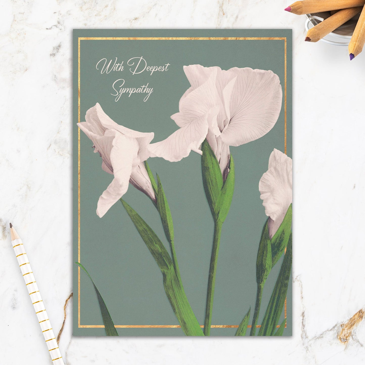 564-IOPE0232L | SY/Teal With White Flowers