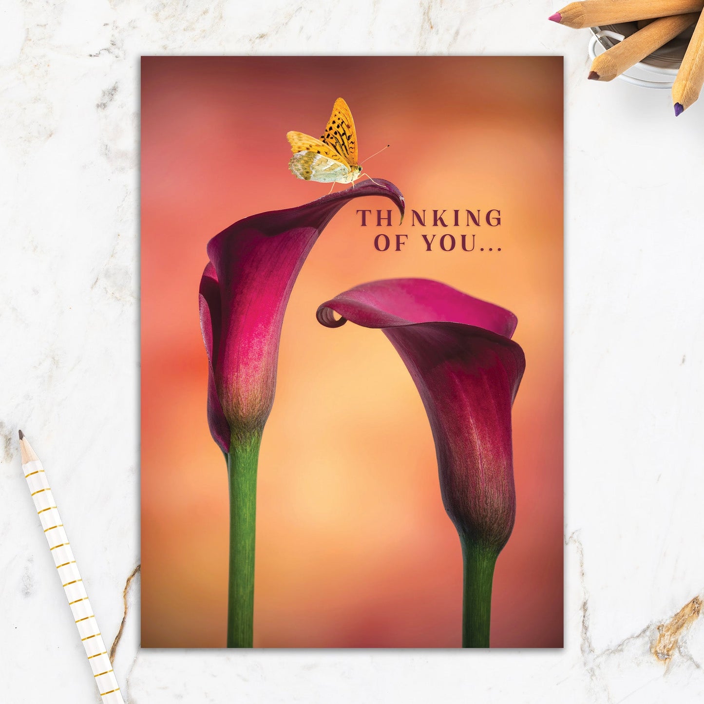 564-IOPE0252L | TH/Butterfly on Flower