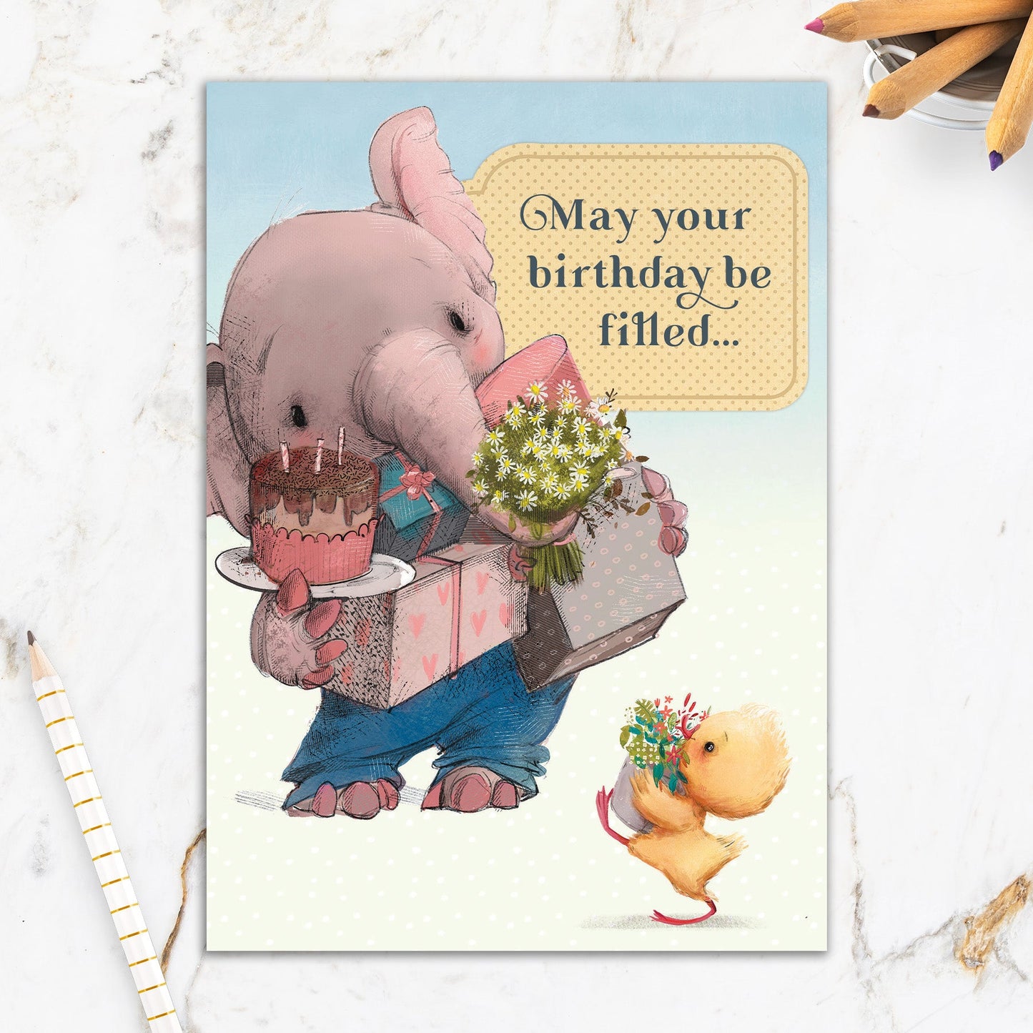 564-IOPE0272S | BD/Elephant and Chick