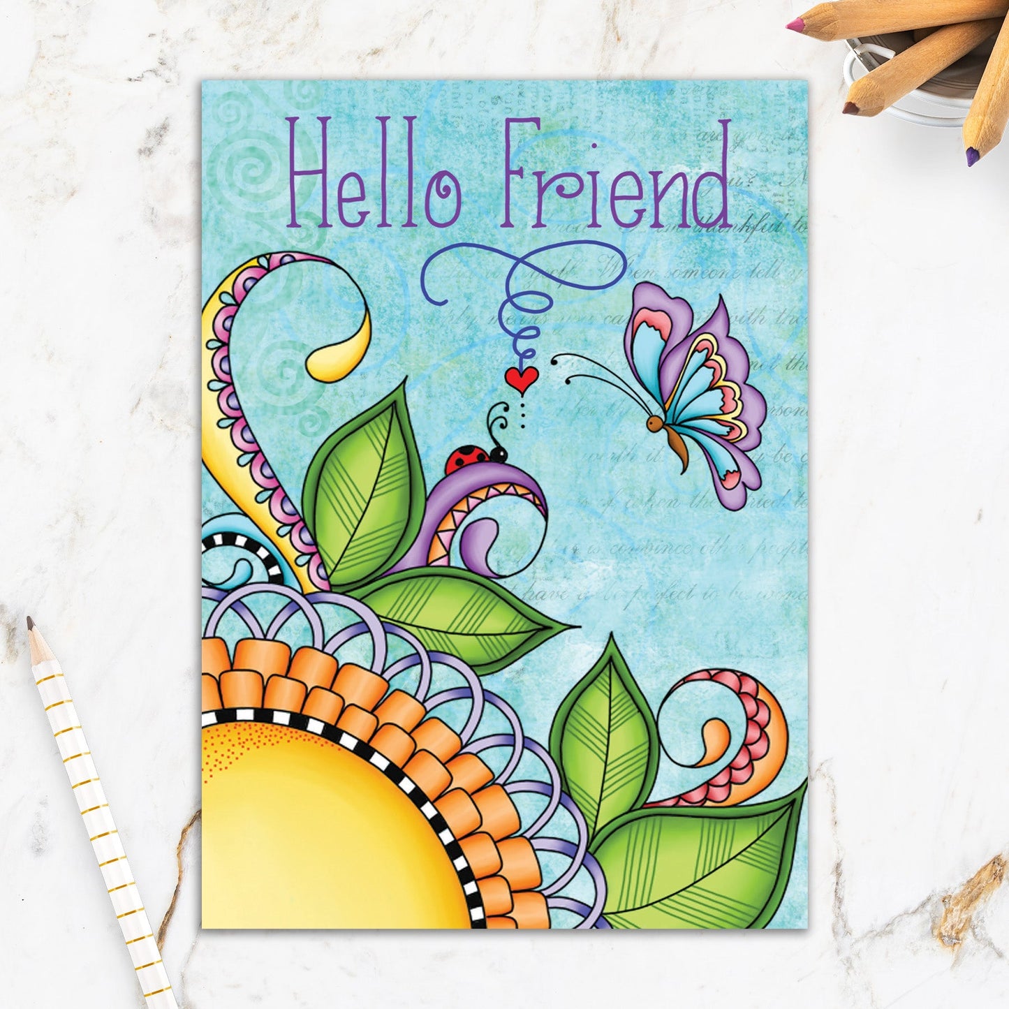 564-IOPE0299L | FR/Ladybug and Butterfly