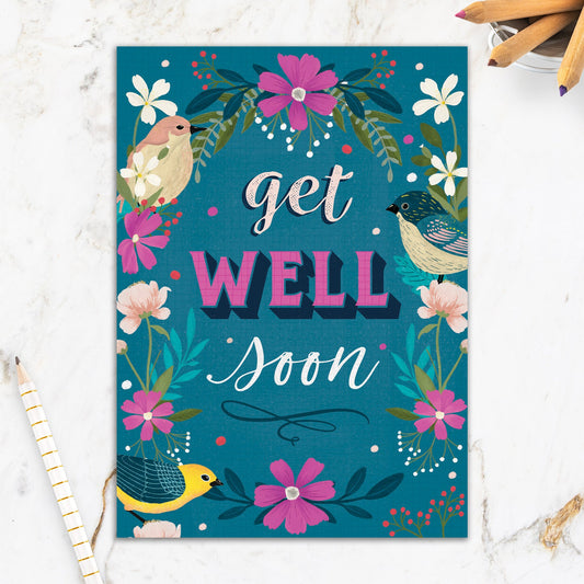 564-IOPE0474L | GW/Blue Purple Birds