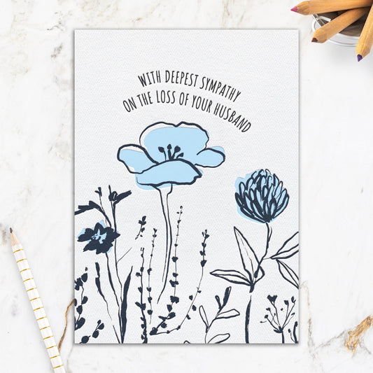 564-IOPE0551L | SY/Husband Blue Flowers