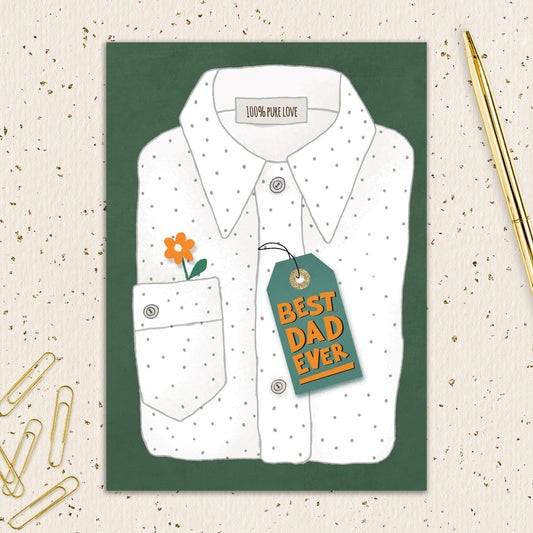 6564-IOPEOF1050L | FD/Best Dad Ever Shirt