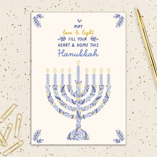 8564-IOPEOH1100S | HA/Hanukkah Light Floral
