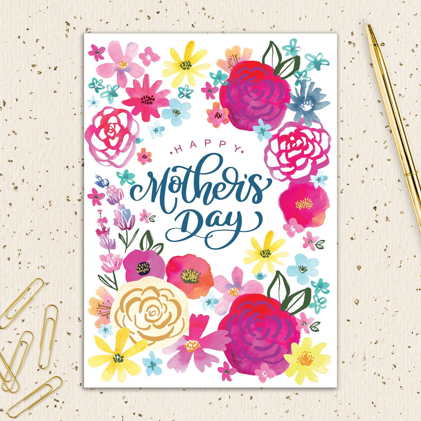 6564-IOPEOM1044WC | MD/Pink Watercolor Floral