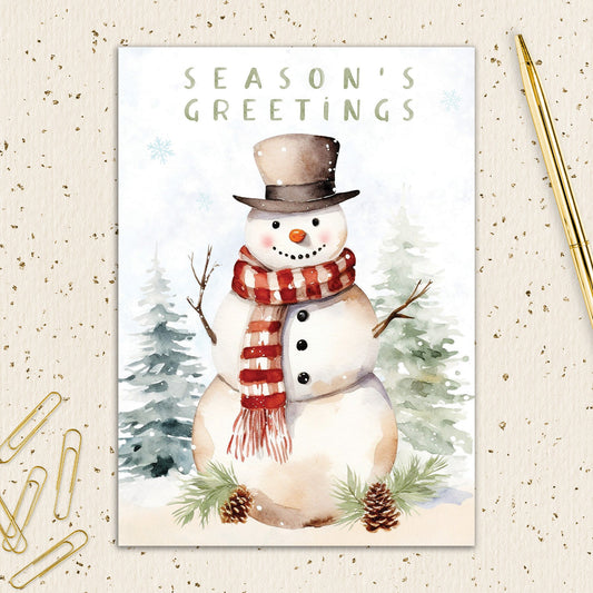 8564-IOPEOS0755WC | HOL/Watercolour Snowman