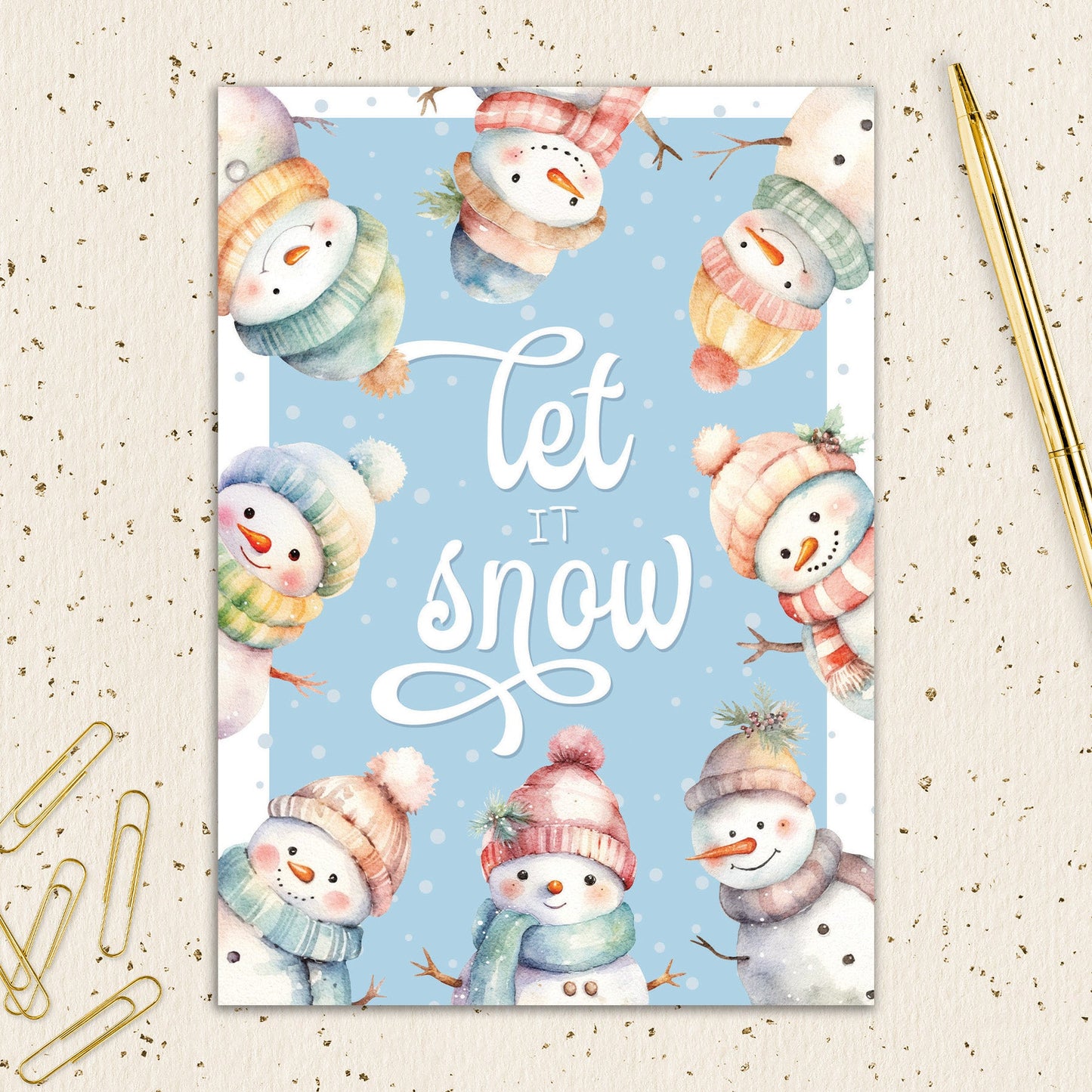 8564-IOPEOS0760L | HOL/Snowmen All Around