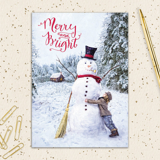 8564-IOPEOS0784L | HOL/Child And Snowman