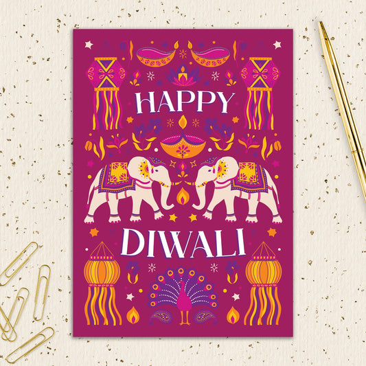 6564-IOPEOS1007L | DW/Diwali Elephants