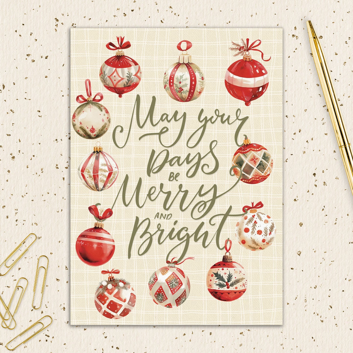 8564-IOPEOS1022L | HOL/Merry Ornaments