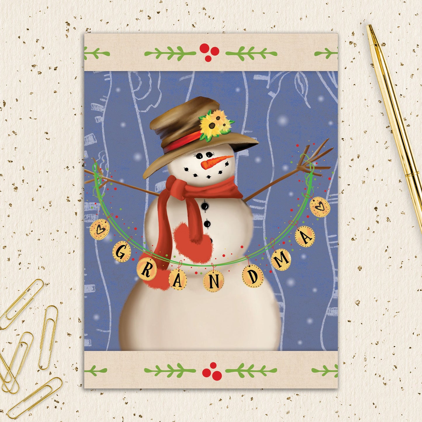 8564-IOPEOX0556L | XM/Grandma Snowwoman