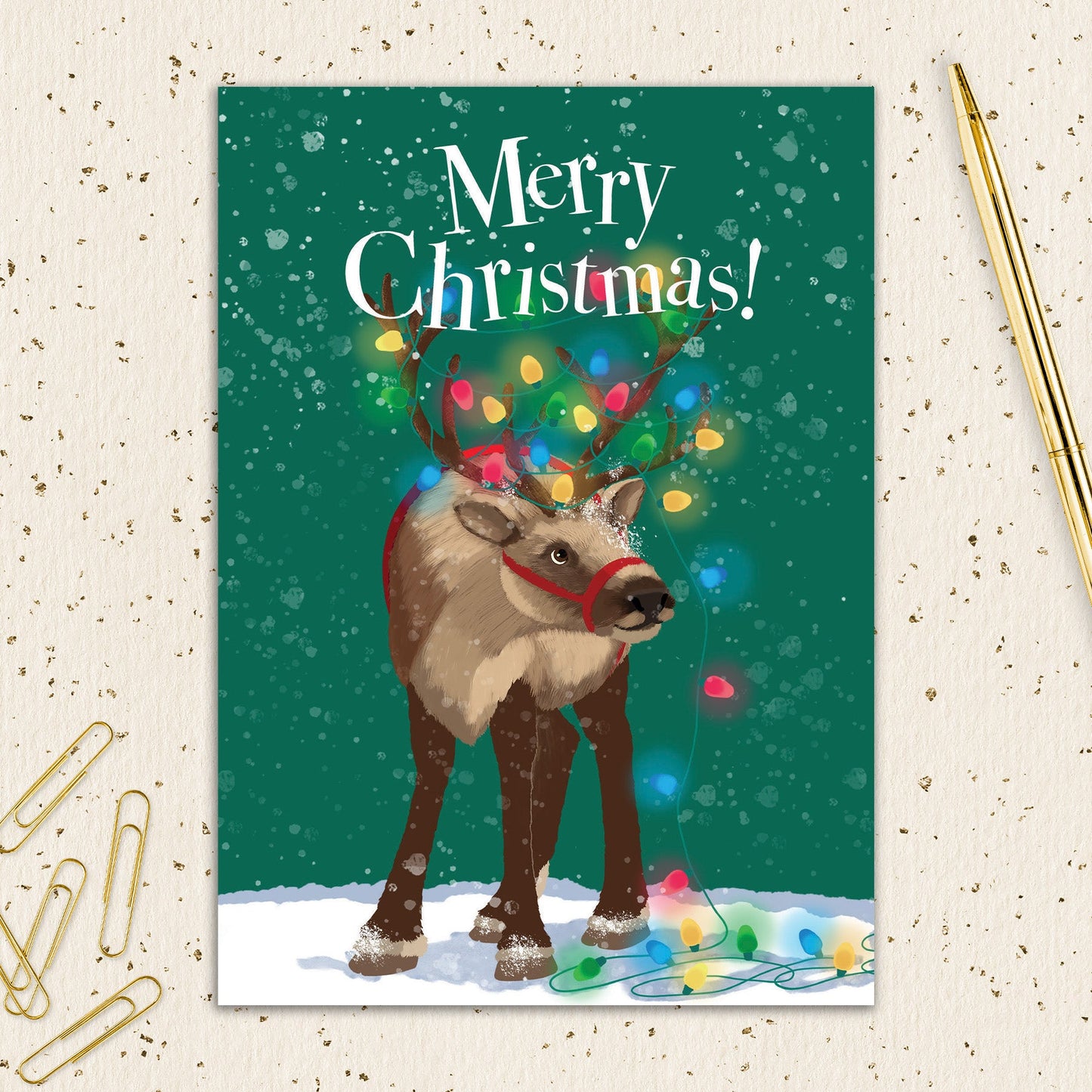 8564-IOPEOX0566L | XM/Reindeer in Lights