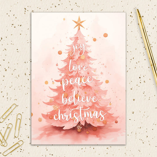 8564-IOPEOX0765WC | XM/Pink Christmas Tree