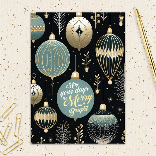 8564-IOPEOX0766S | XM/Black & Gold Ornaments