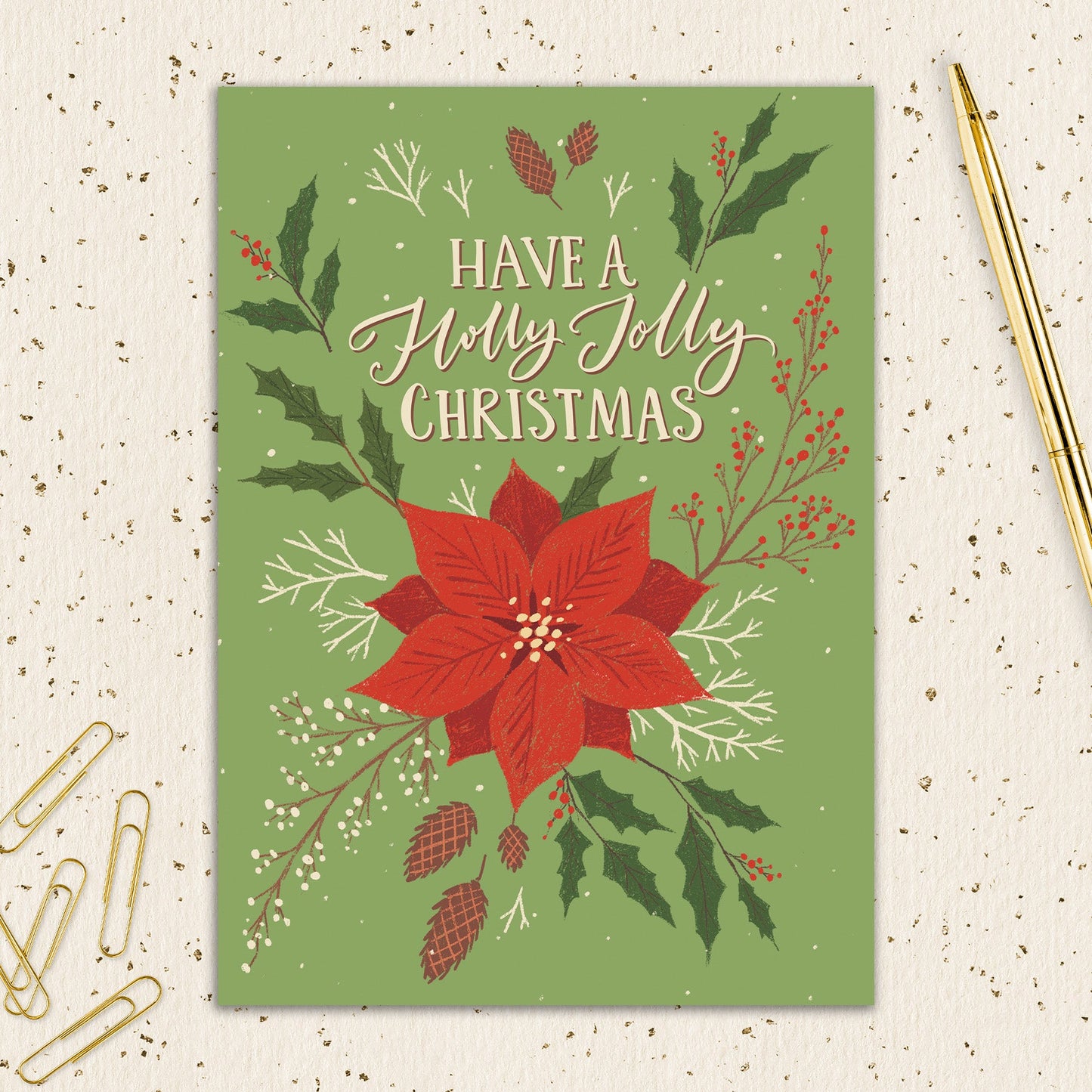 8564-IOPEOX1021L | XM/Holly Jolly Poinsettia