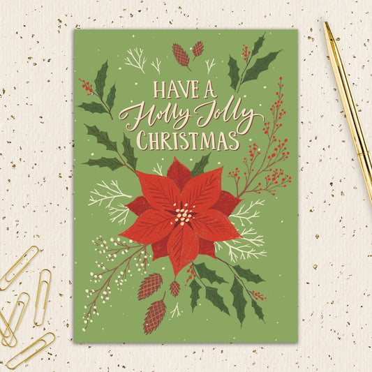 8564-IOPEOX1021L | XM/Holly Jolly Poinsettia