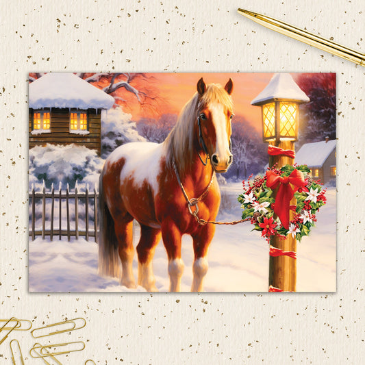8564-IOPEOX1070L | XM/Christmas Horse