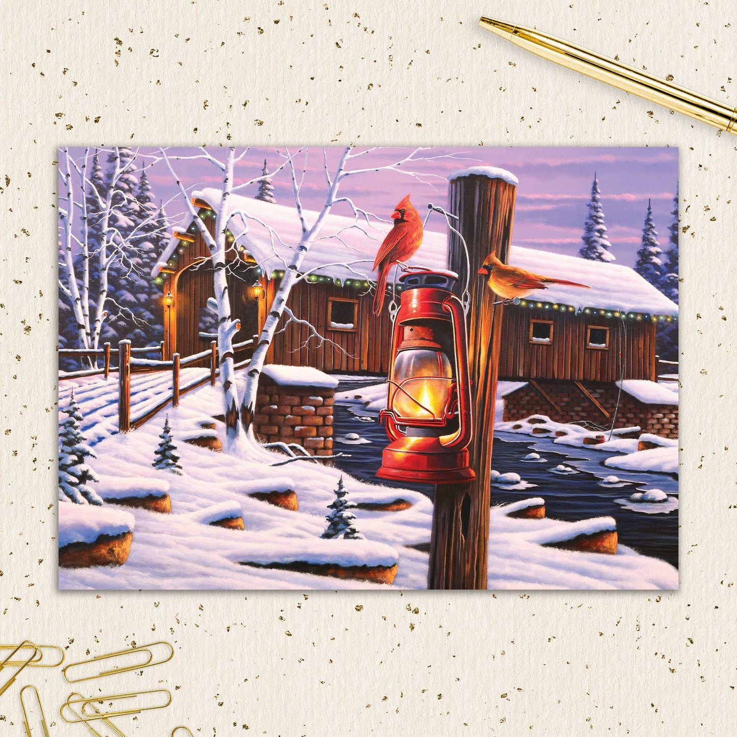 8564-IOPEOX1082L | XM/Cardinals on Lantern