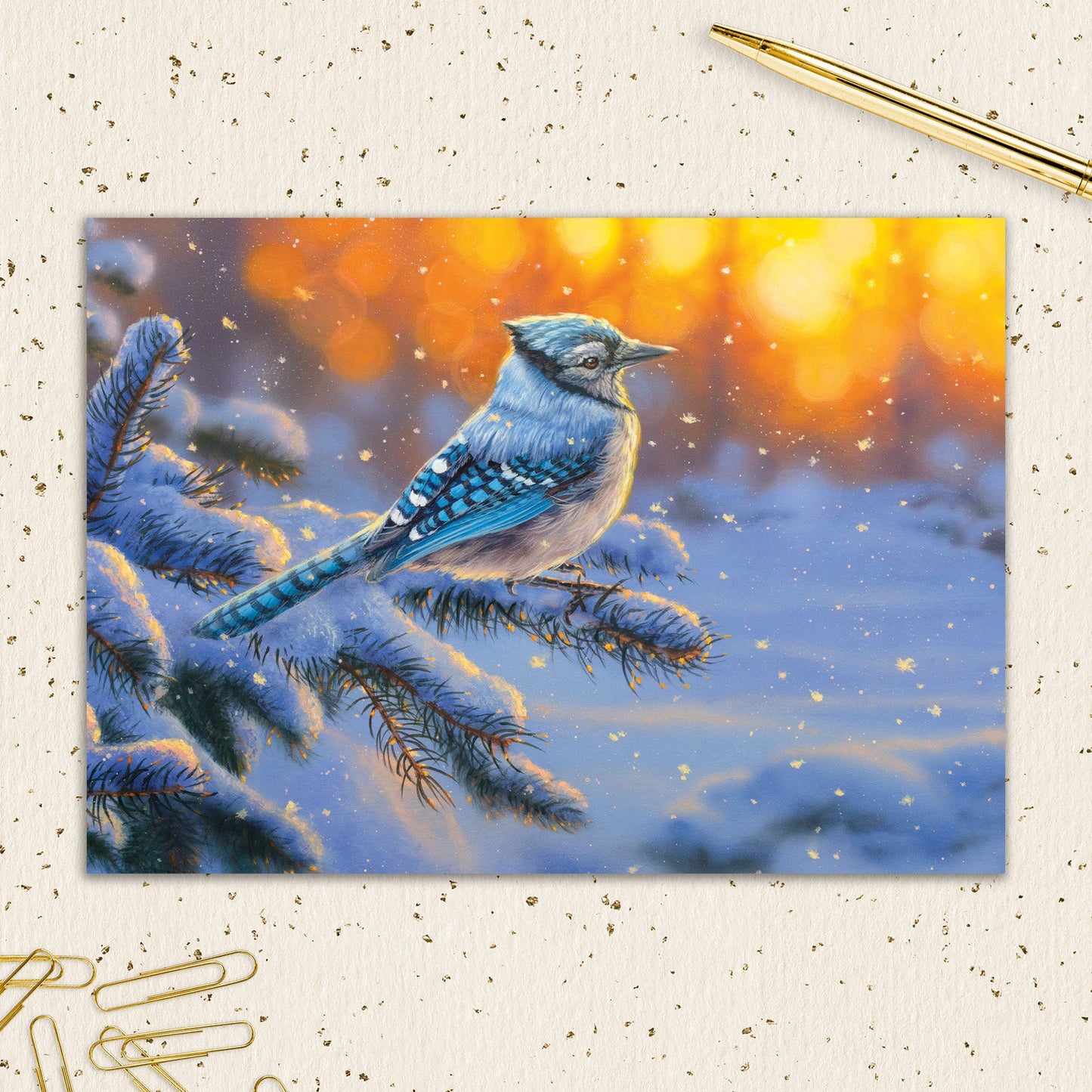 8564-IOPEOX1093L | XM/Blue Jay on Branch